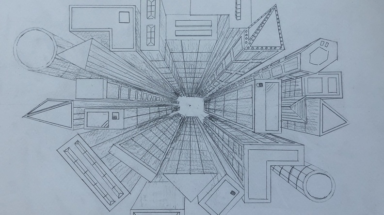 Perspective Drawing Birds Eye view 2 . 20 Apr BE 2563 13 05 2