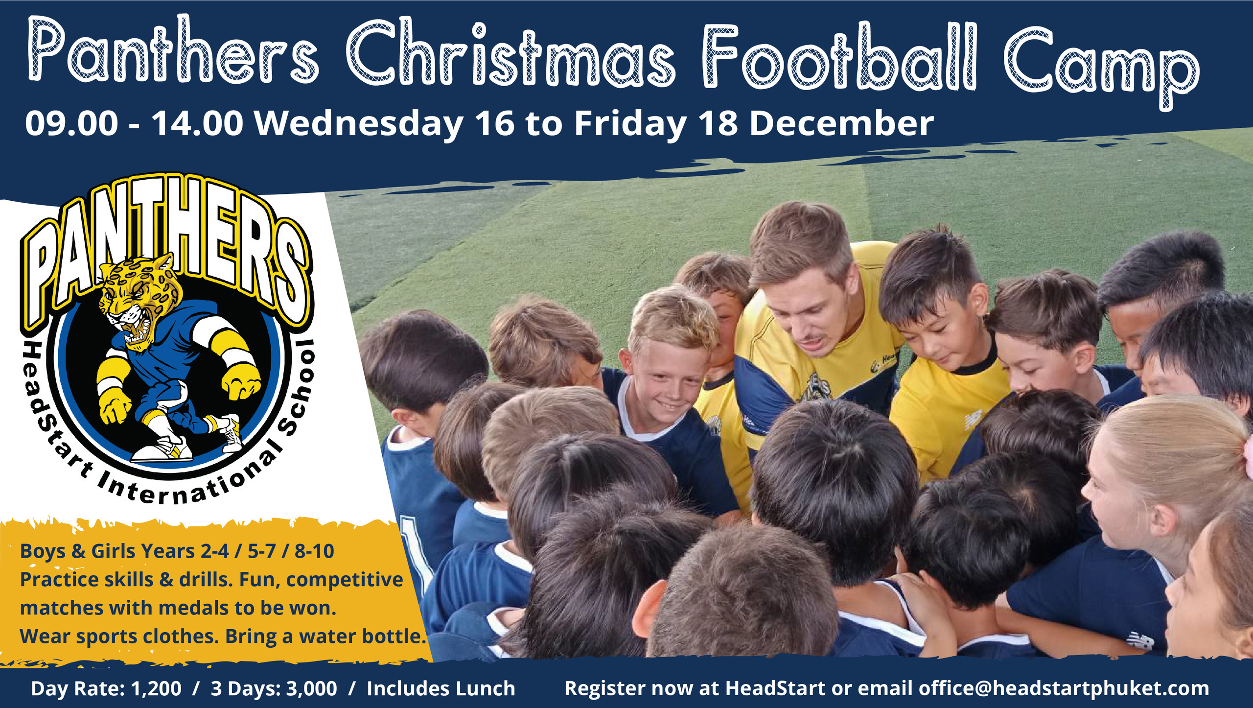 Panthers Christmas Football Camp 02 Website