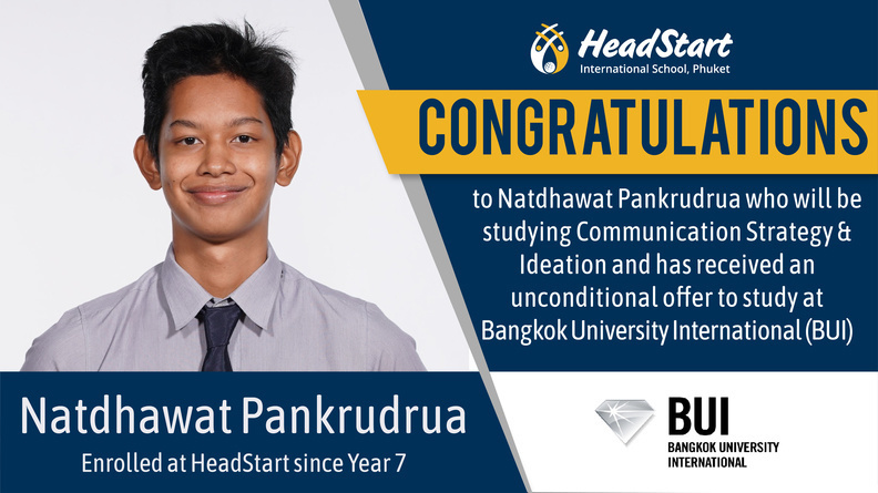 Congratulation 2021 Natdhawat Pankrudrua