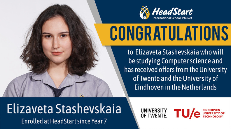 Congratulation 2021 Elizaveta Stashevskaia