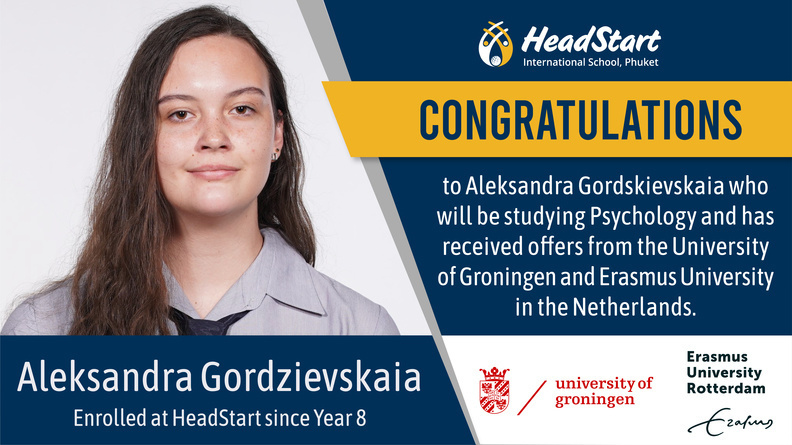 Congratulation 2021 Aleksandra Gordzievskaia