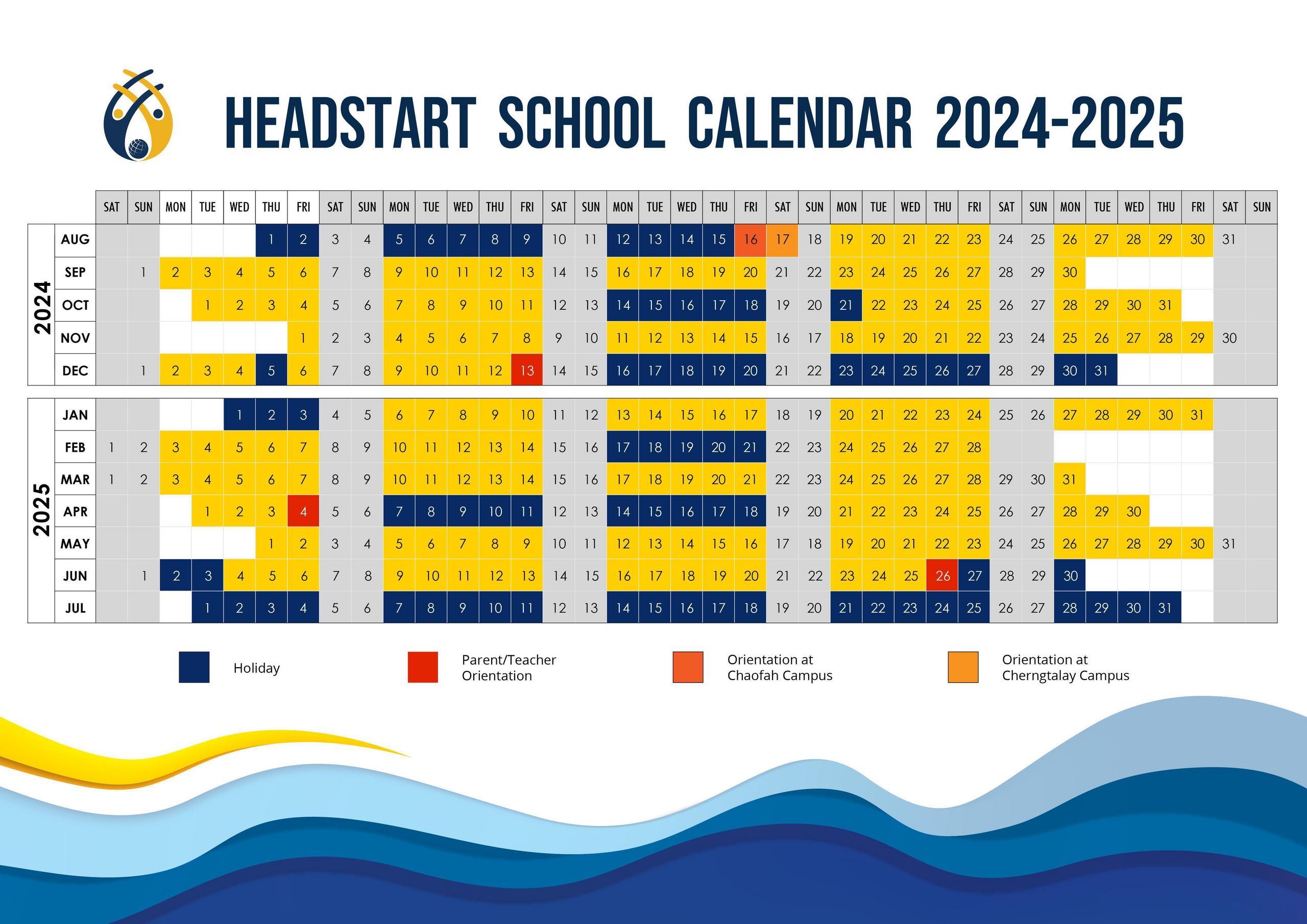 Calendar HeadStart International School