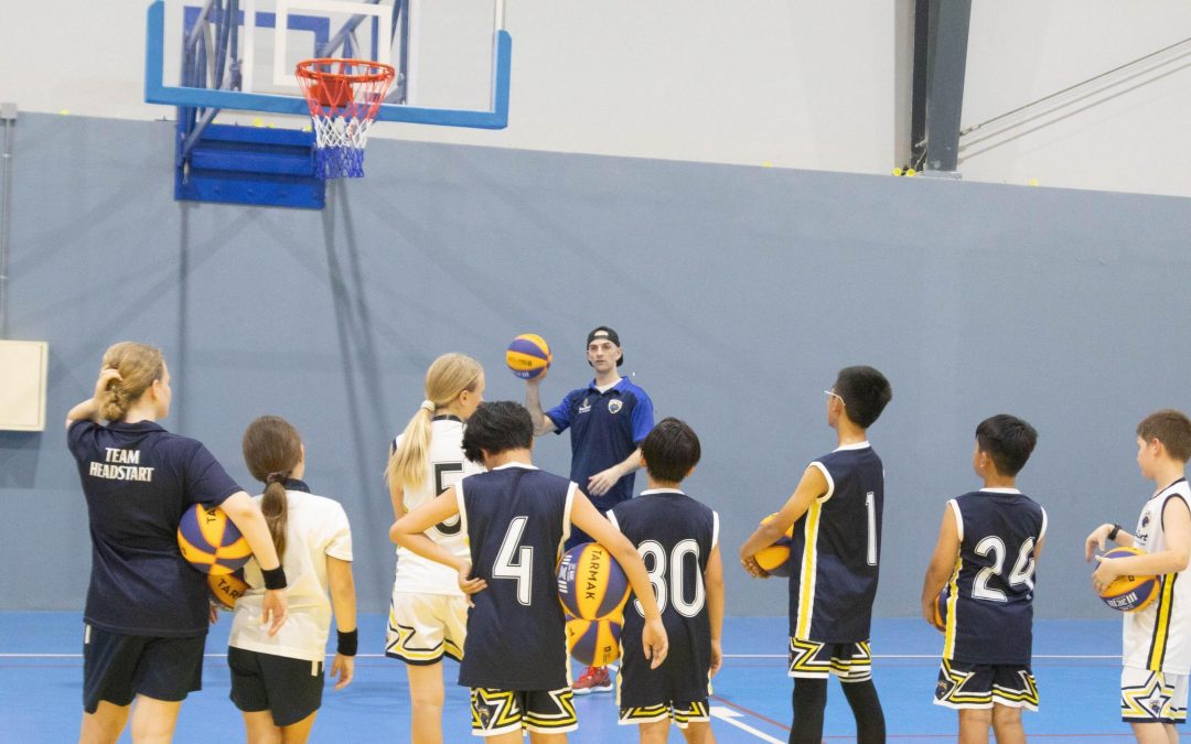 Basketball Squad Shooting Hoops!
