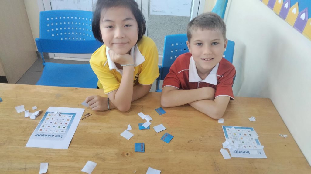 Yummy fun with Food Bingo and 5-in-a-Row in Year 4 French!
