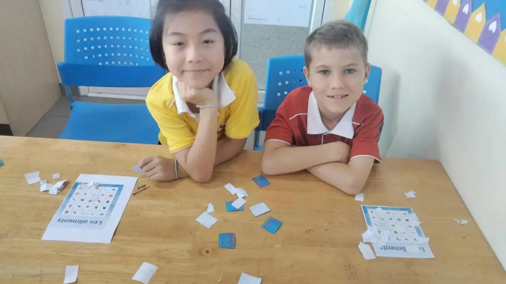 Yummy fun with Food Bingo and 5-in-a-Row in Year 4 French!