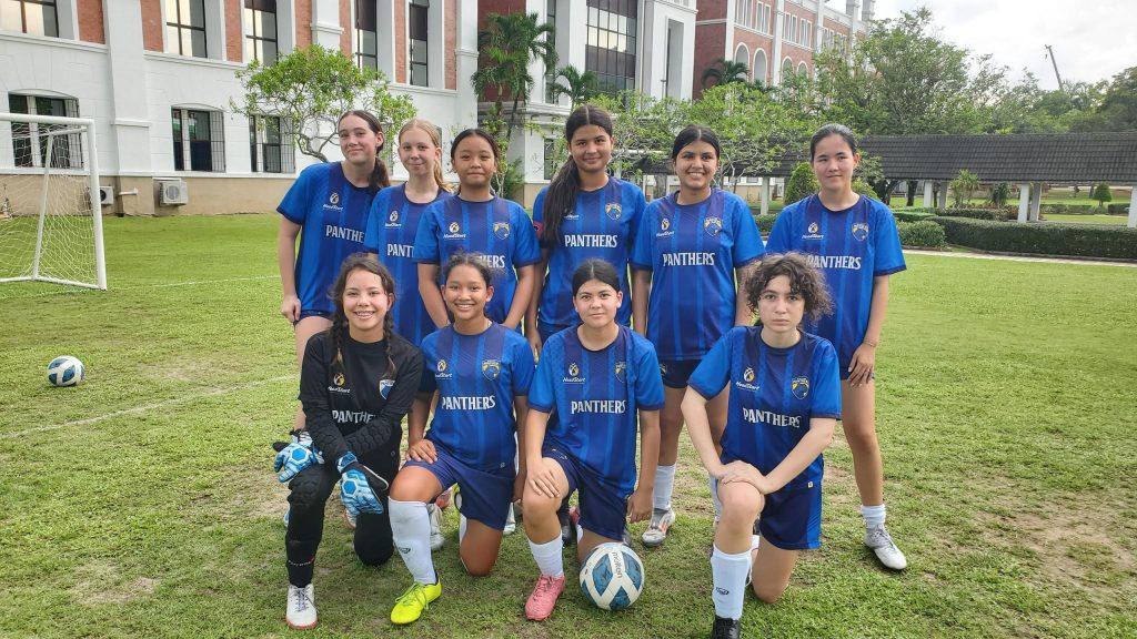 U15 Girls Warm Up for Patana 7s at BISP