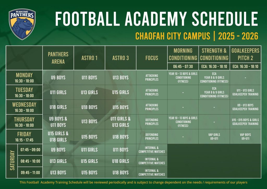 Football Academy Kicks Off Next Week