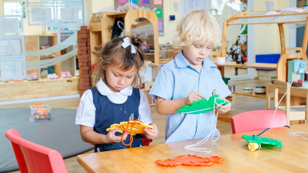 Practicing Fine Motor Skills in Early Years Yellow