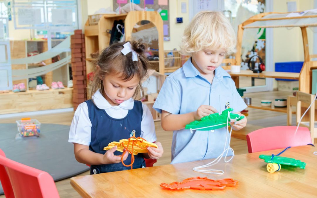 Practicing Fine Motor Skills in Early Years Yellow