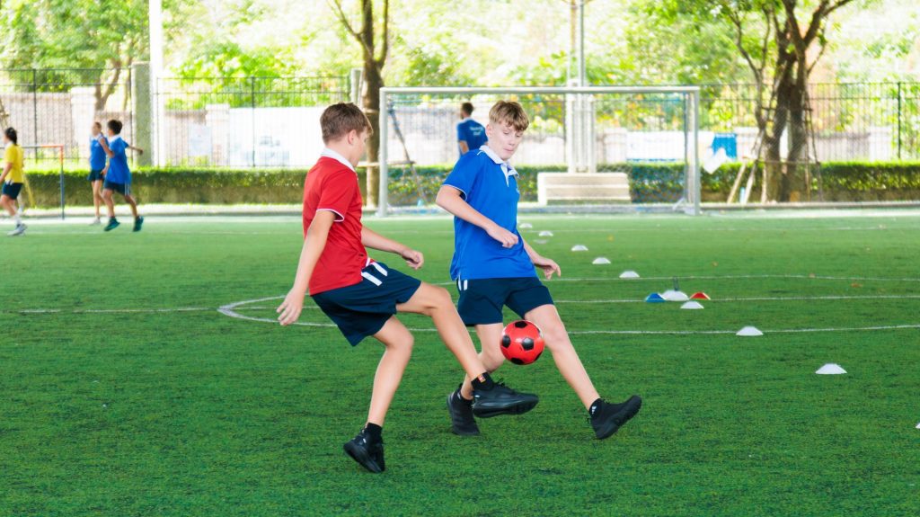 Fast-Paced Action at Secondary House Football